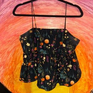 A New Day Black Floral Camisole